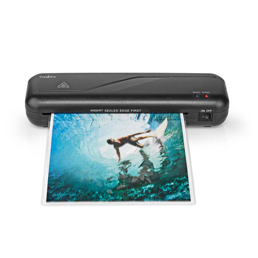 Nedis Laminator - Hot, A4, 230 mm/min, Mains Powered - Black