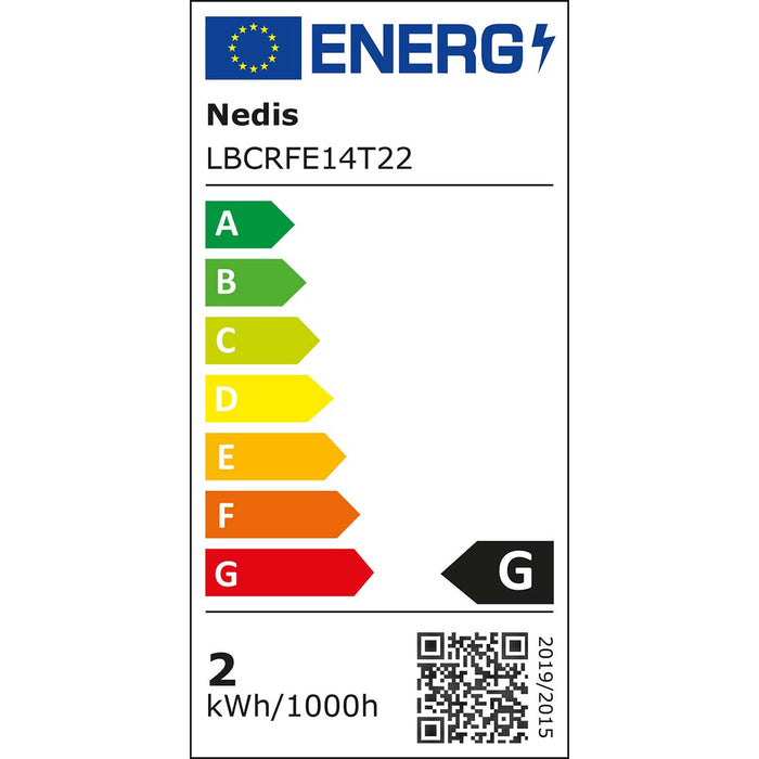 Nedis Refrigerator Bulb - LED, E14, 1.5 W, 1.5 W - T22