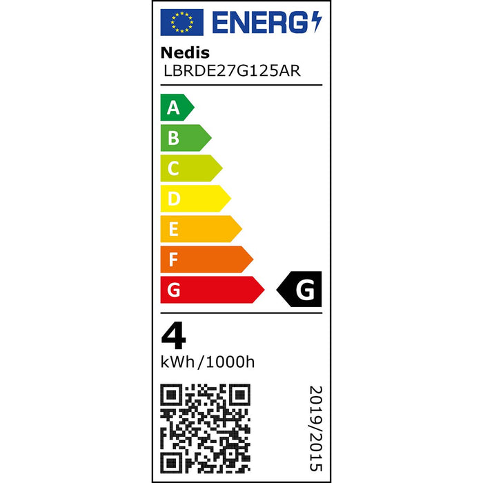 Nedis LED Filament Bulb E27 - G125, 3.5 W, 120 lm, Retro Style - 1 pcs