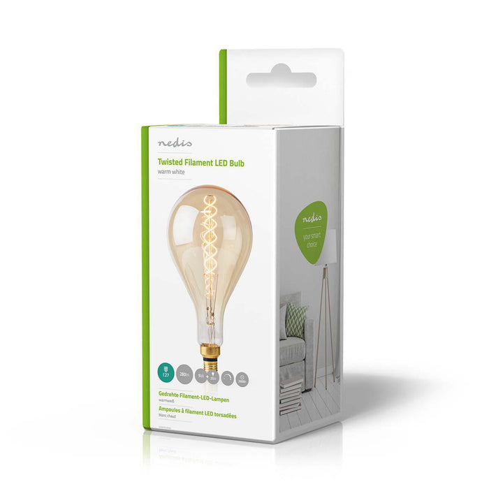 Nedis LED Filament Bulb E27 - A160, 5 W, 280 lm, Retro Style - 1 pcs