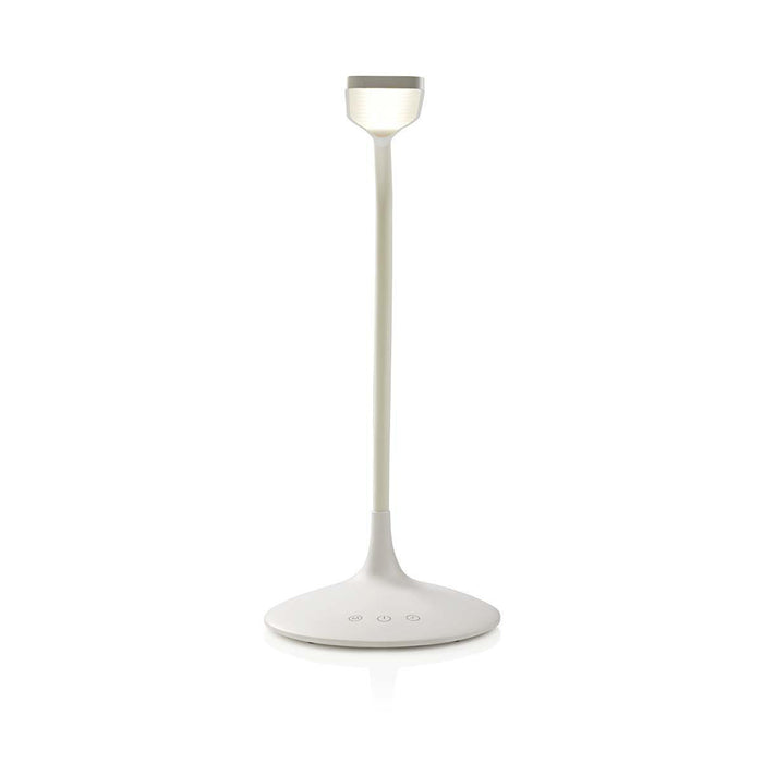 Nedis LED Desk Lamp - Dimmable, 250 lm, Rechargeable, Touch Function - White