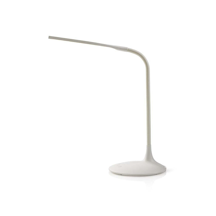 Nedis LED Desk Lamp - Dimmable, 250 lm, Rechargeable, Touch Function - White