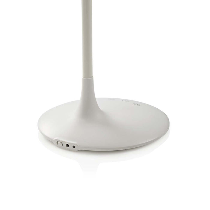 Nedis LED Desk Lamp - Dimmable, 250 lm, Rechargeable, Touch Function - White