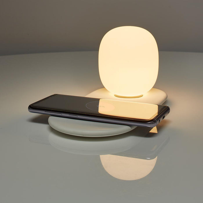 Nedis LED Lamp with Wireless Charger - Dimmer - On Product, Qi, 10 W, Warm White - 3000 K