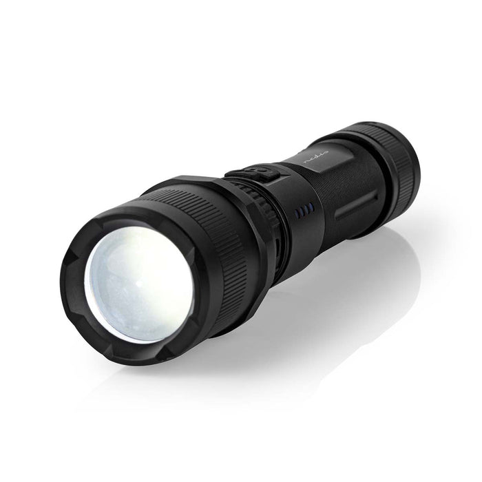 Nedis LED Torch - Battery Powered, 3.7 V DC, 10 W, Light range: 110 m - Beam angle: 9.5 °