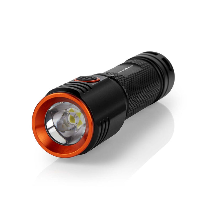 Nedis LED Torch - Accu Powered / Battery Powered, 3.7 V DC, 20 W, Light range: 180 m - Beam angle: 10 °