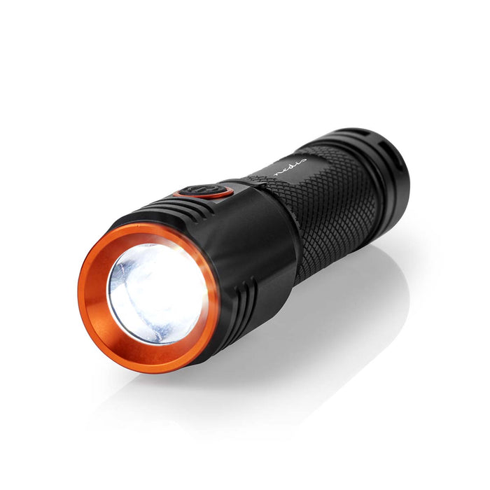 Nedis LED Torch - Accu Powered / Battery Powered, 3.7 V DC, 20 W, Light range: 180 m - Beam angle: 10 °