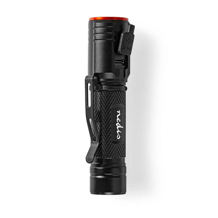 Nedis LED Torch - Accu Powered / Battery Powered, 3.7 V DC, 20 W, Light range: 180 m - Beam angle: 10 °