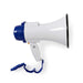 Nedis Megaphone - Maximum range: 250 m, Volume control: 115 dB, Built-In Microphone, Recording function - Blue / White