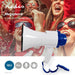 Nedis Megaphone - Maximum range: 250 m, Volume control: 115 dB, Built-In Microphone, Recording function - Blue / White