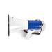 Nedis Megaphone - Maximum range: 1500 m, Volume control: 135 dB, Detachable Microphone, Shoulder strap - Blue / White