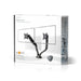 Nedis Desk Monitor Mount - 2 Screen(s), 10-32", 75x75 / 100x100, 75x75 / 100x100 - Full Motion