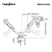 Nedis Desk Monitor Mount - 2 Screen(s), 10-32", 75x75 / 100x100, 75x75 / 100x100 - Full Motion