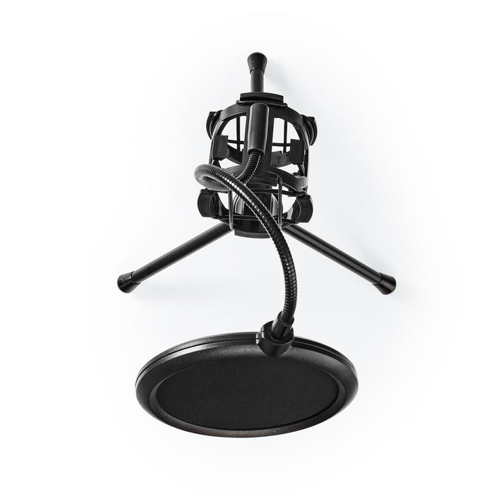 Nedis Microphone Stand - V-Shape, Holder diameter: Under 44 mm, ABS / Metal, ABS / Metal - Black