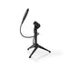 Nedis Microphone Stand - V-Shape, Height range: 194 - 230 mm, Holder diameter: Under 44 mm, ABS / Metal - Black