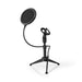 Nedis Microphone Stand - V-Shape, Height range: 194 - 230 mm, Holder diameter: Under 44 mm, ABS / Metal - Black