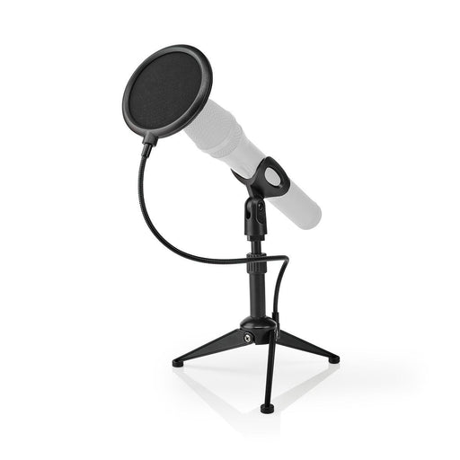 Nedis Microphone Stand - V-Shape, Height range: 194 - 230 mm, Holder diameter: Under 44 mm, ABS / Metal - Black