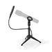 Nedis Microphone Stand - V-Shape, Height range: 194 - 230 mm, Holder diameter: Under 44 mm, ABS / Metal - Black