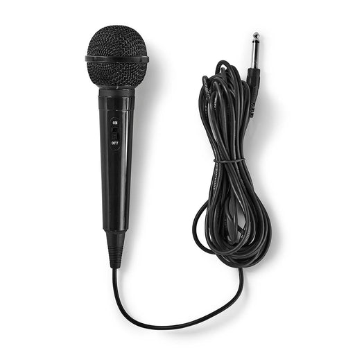 Nedis Wired Microphone - Cardioid, Fixed Cable, 5.00 m, ABS - Black