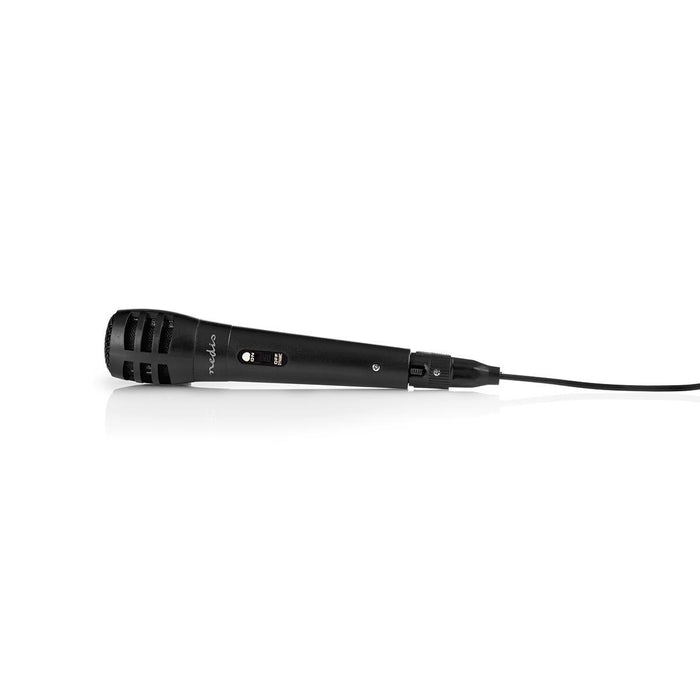 Nedis Wired Microphone - Cardioid, Detachable Cable, 5.00 m, ABS / Aluminium - Black