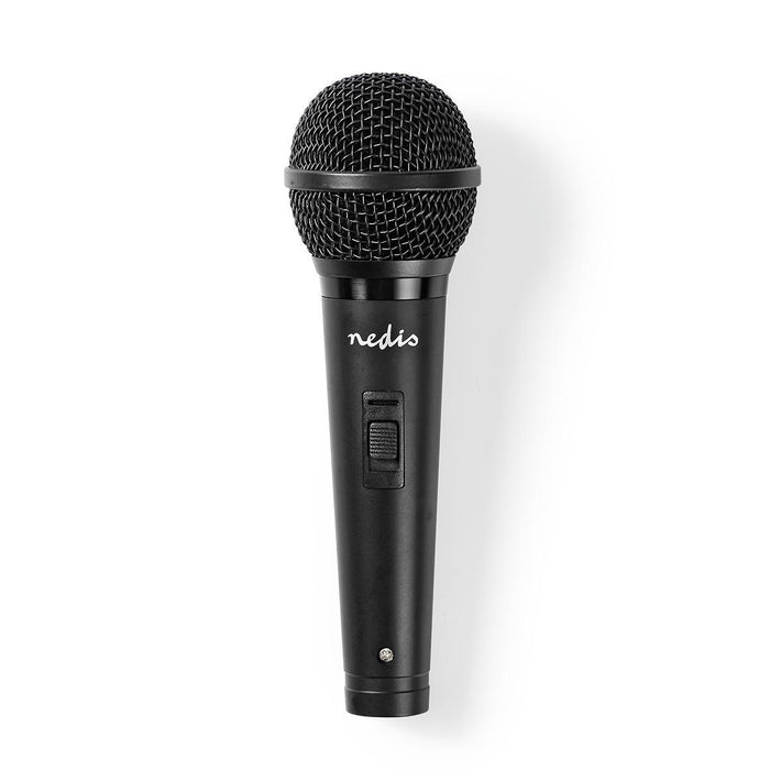 Nedis Wired Microphone - Cardioid, Detachable Cable, 5.00 m, ABS / Aluminium - Black