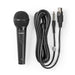 Nedis Wired Microphone - Cardioid, Detachable Cable, 5.00 m, ABS / Aluminium - Black