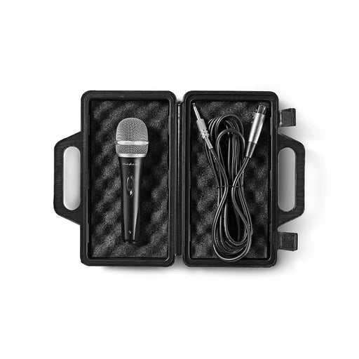 Nedis Wired Microphone - Cardioid, Detachable Cable, 5.00 m, ABS / Aluminium - Black / Grey