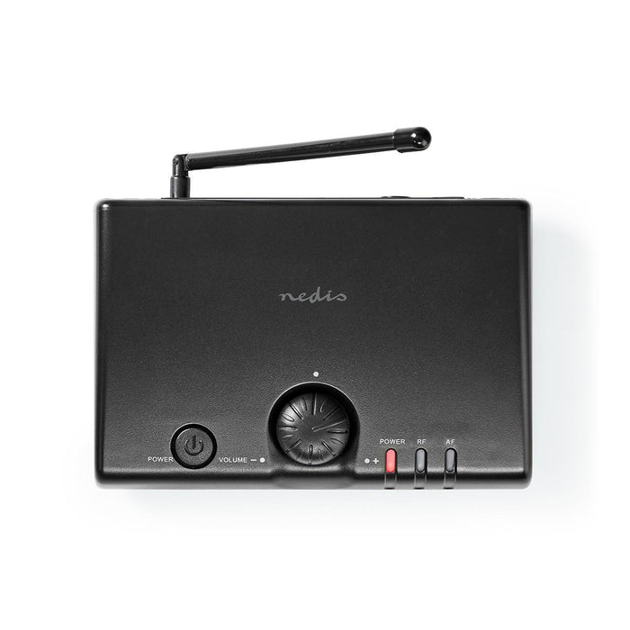 Nedis Wireless Microphone Set - 1 Channel, 1 Microphone, Cardioid, Volume control - Black