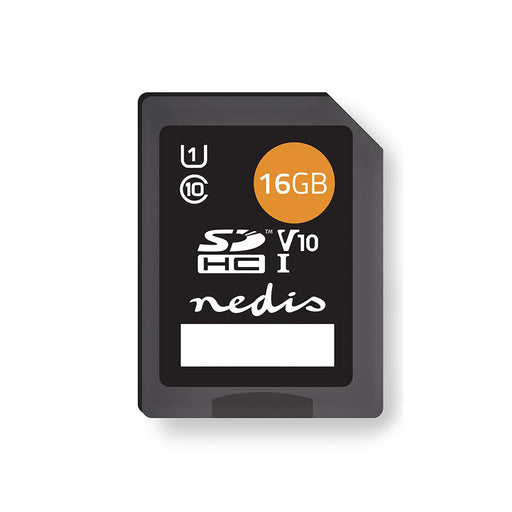 Nedis Memory Card - SDHC, 16 GB, Write speed: 80 MB/s, Read speed: 45 MB/s - UHS-I