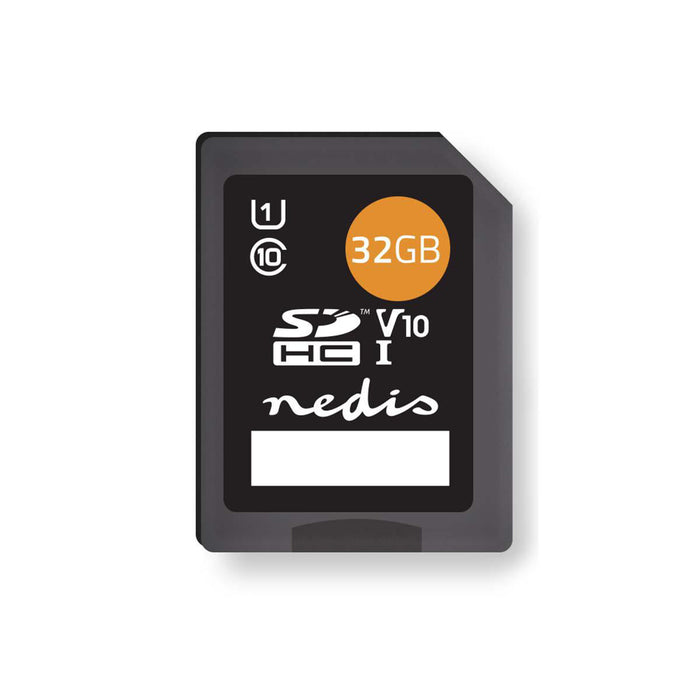 Nedis Memory Card - SDHC, 32 GB, Write speed: 80 MB/s, Read speed: 45 MB/s - UHS-I