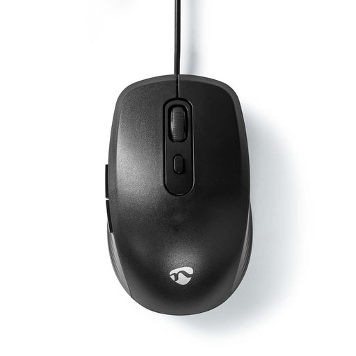 Nedis Mouse - Wired, 1200 / 1800 / 2400 / 3600 dpi, Adjustable DPI, Number of buttons: 6 - Right-Handed