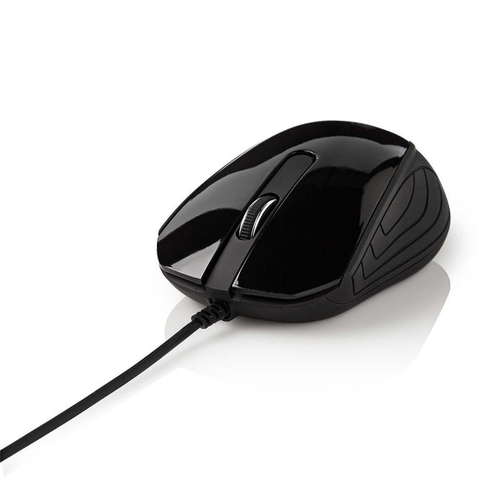 Nedis Wired Mouse - DPI: 1200 dpi, Number of buttons: 3, Both Handed, 1.50 m - Silent mouse