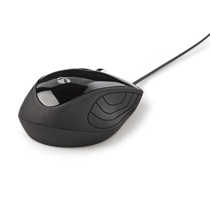 Nedis Wired Mouse - DPI: 1200 dpi, Number of buttons: 3, Both Handed, 1.50 m - Silent mouse