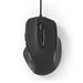 Nedis Wired Mouse - DPI: 800 / 1200 / 2400 / 3200 dpi, Adjustable DPI, Number of buttons: 6, Right-Handed - 1.50 m