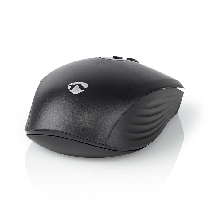 Nedis Mouse - Wireless, 800 / 1200 / 1600 dpi, Adjustable DPI, Number of buttons: 6 - Right-Handed