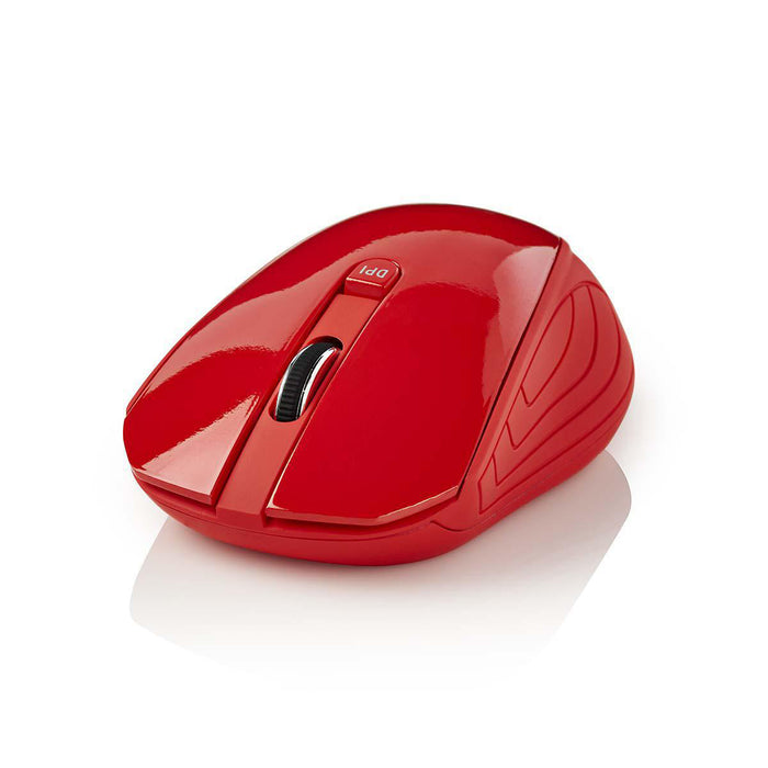 Nedis Mouse - Wireless, 800 / 1200 / 1600 dpi, Adjustable DPI, Number of buttons: 3 - Both Handed