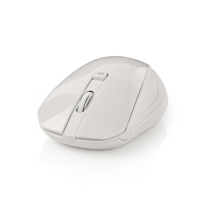 Nedis Mouse - Wireless, 800 / 1200 / 1600 dpi, Adjustable DPI, Number of buttons: 3 - Both Handed