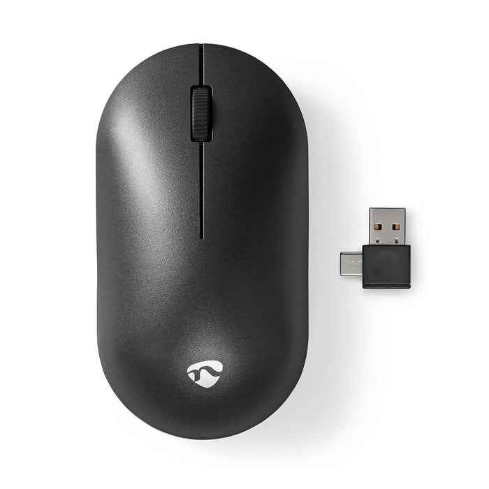 Nedis Mouse - Wireless, Silent mouse, 1200 dpi, Number of buttons: 3 - Both Handed