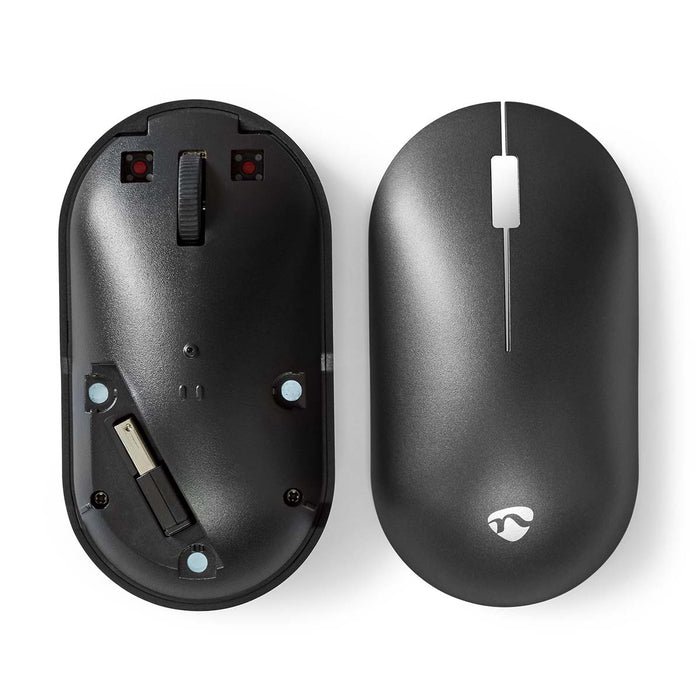 Nedis Mouse - Wireless, Silent mouse, 1200 dpi, Number of buttons: 3 - Both Handed