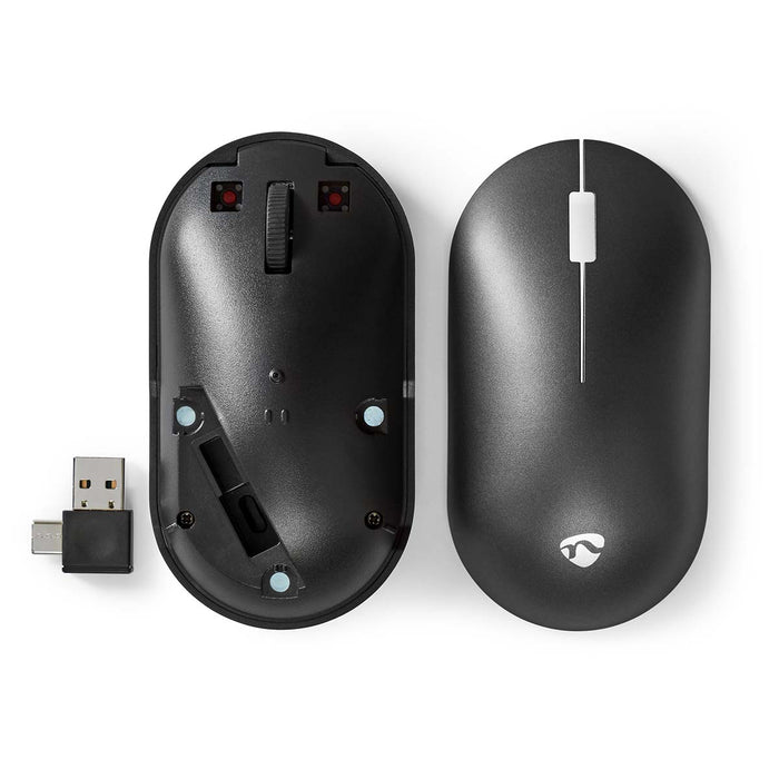 Nedis Mouse - Wireless, Silent mouse, 1200 dpi, Number of buttons: 3 - Both Handed