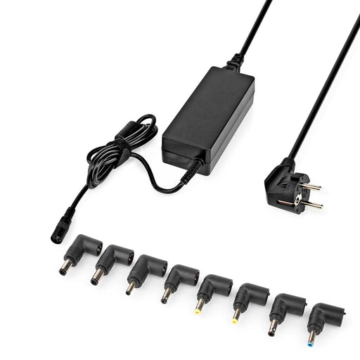 Nedis Notebook Adapter - 65 W, 15 / 16 / 19 / 19.5 / 20 V DC, 4.0 A, 4.0 A - Type F (CEE 7/7)