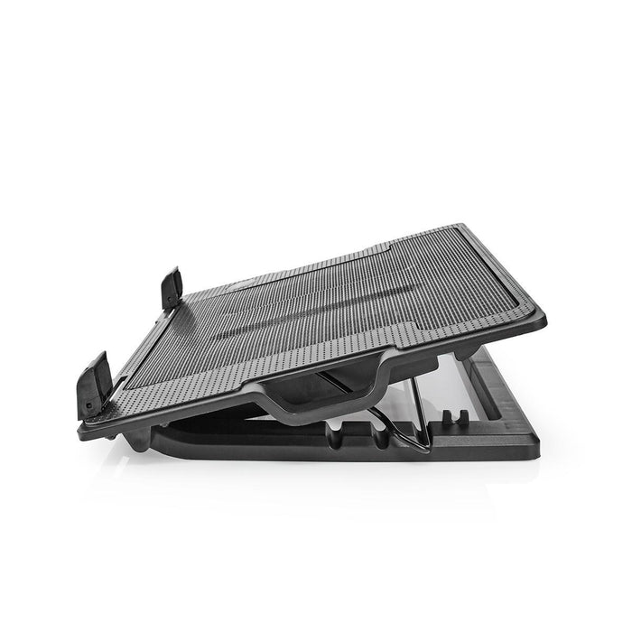 Nedis Notebook Stand - Number of fans: 2, USB Powered, Number of angles: 4, 1200 rpm - LED