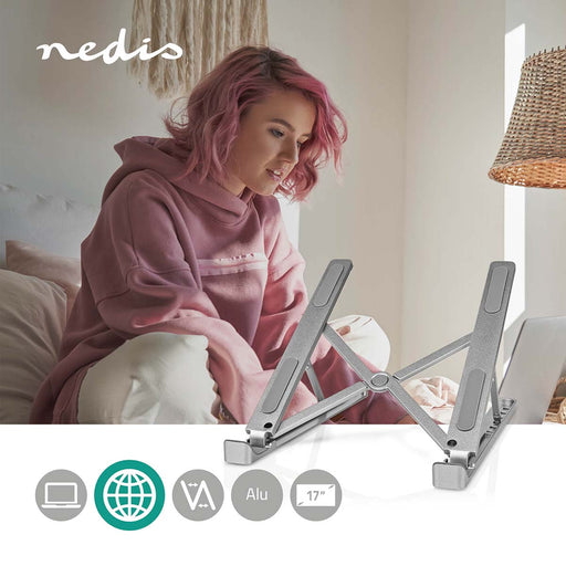 Nedis Notebook Stand - N/A, Number of angles: 6, 17", 17" - Without Lighting