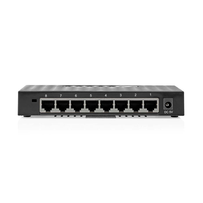 Nedis Network Switch - Wired speed: Gigabit - Number of ethernet ports: 8, 