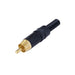 Neutrik Connector RCA Male Metal Black