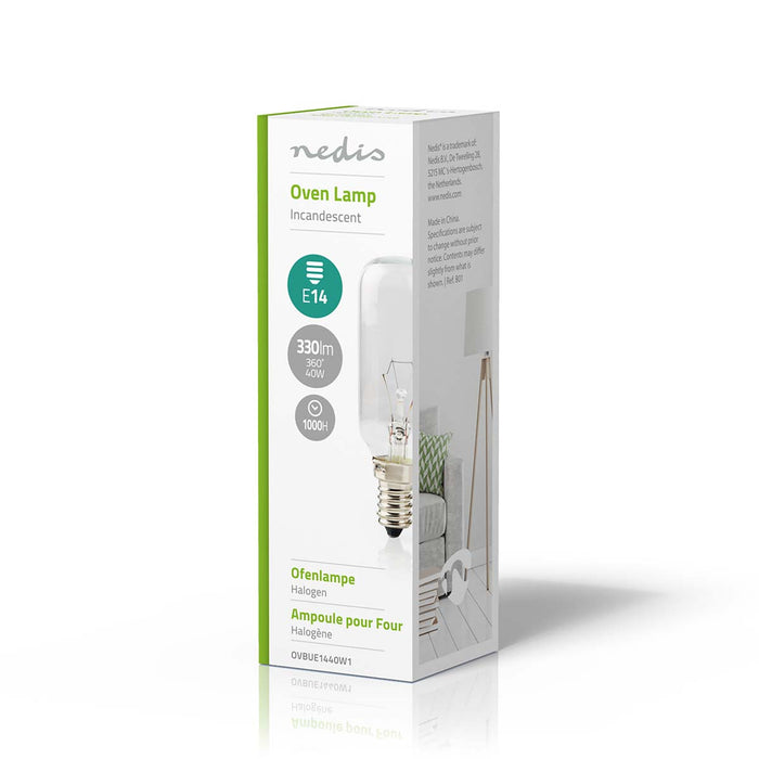 Nedis Incandescent Oven Bulb - 40 W, E14, Incandescent, Incandescent - Bulb