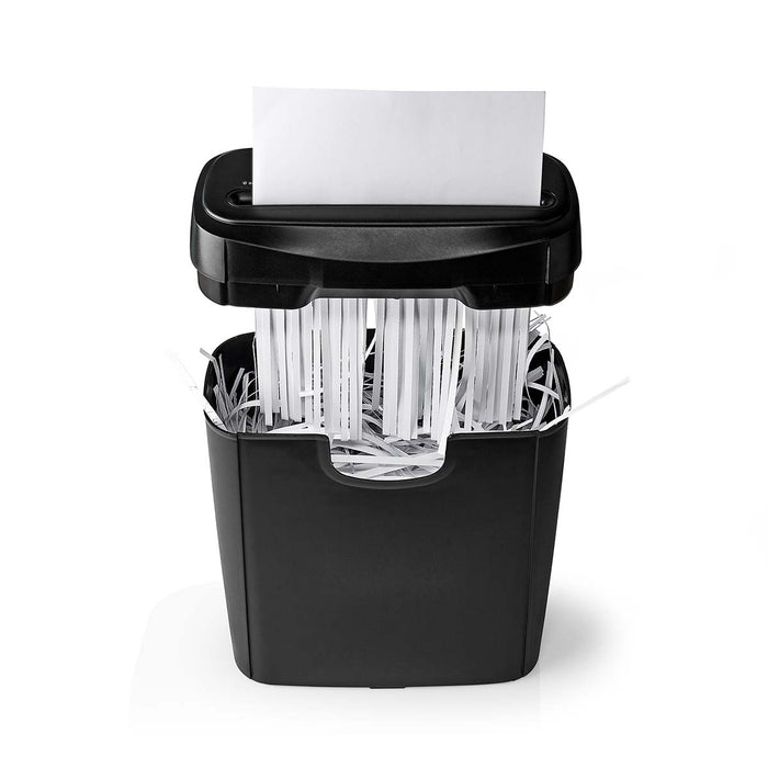 Nedis Paper Shredder - 6x A4 pages, 10 l, Safety standard: DIN 2, 190 W - Black