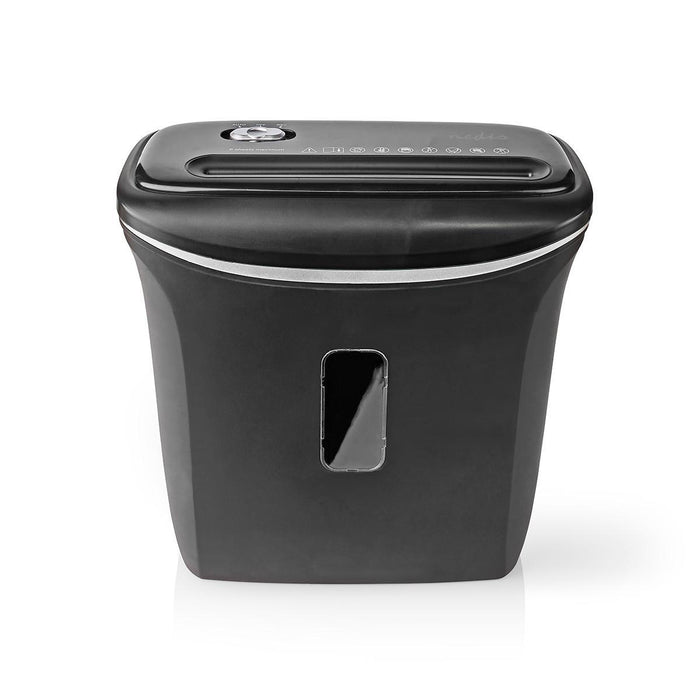 Nedis Paper Shredder - 6x A4 pages, 12 l, Safety standard: DIN 4, 300 W - Black