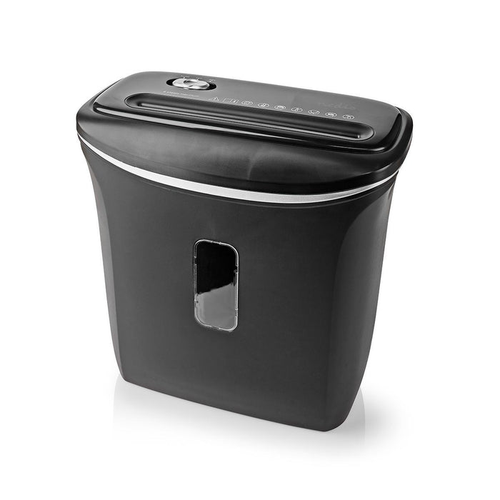 Nedis Paper Shredder - 6x A4 pages, 12 l, Safety standard: DIN 4, 300 W - Black