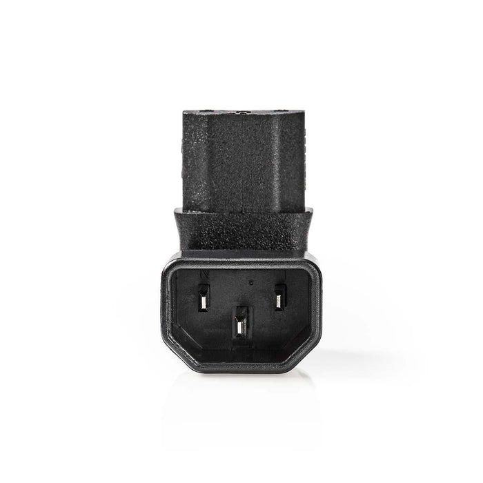 Nedis Extension Plug - IEC-320-C13, IEC-320-C14, Angled 90°, Envelope - 1 pcs